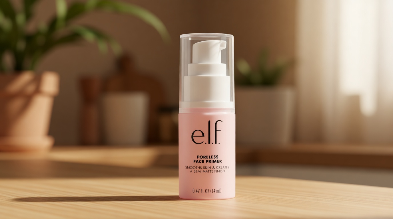 e.l.f. Poreless Face Primer, Skin-Smoothing Matte Makeup Base, Minimizes Pores & Fine Lines, Long-Lasting Foundation Primer with Tea Tree & Vitamins A & E, Vegan & Cruelty-Free