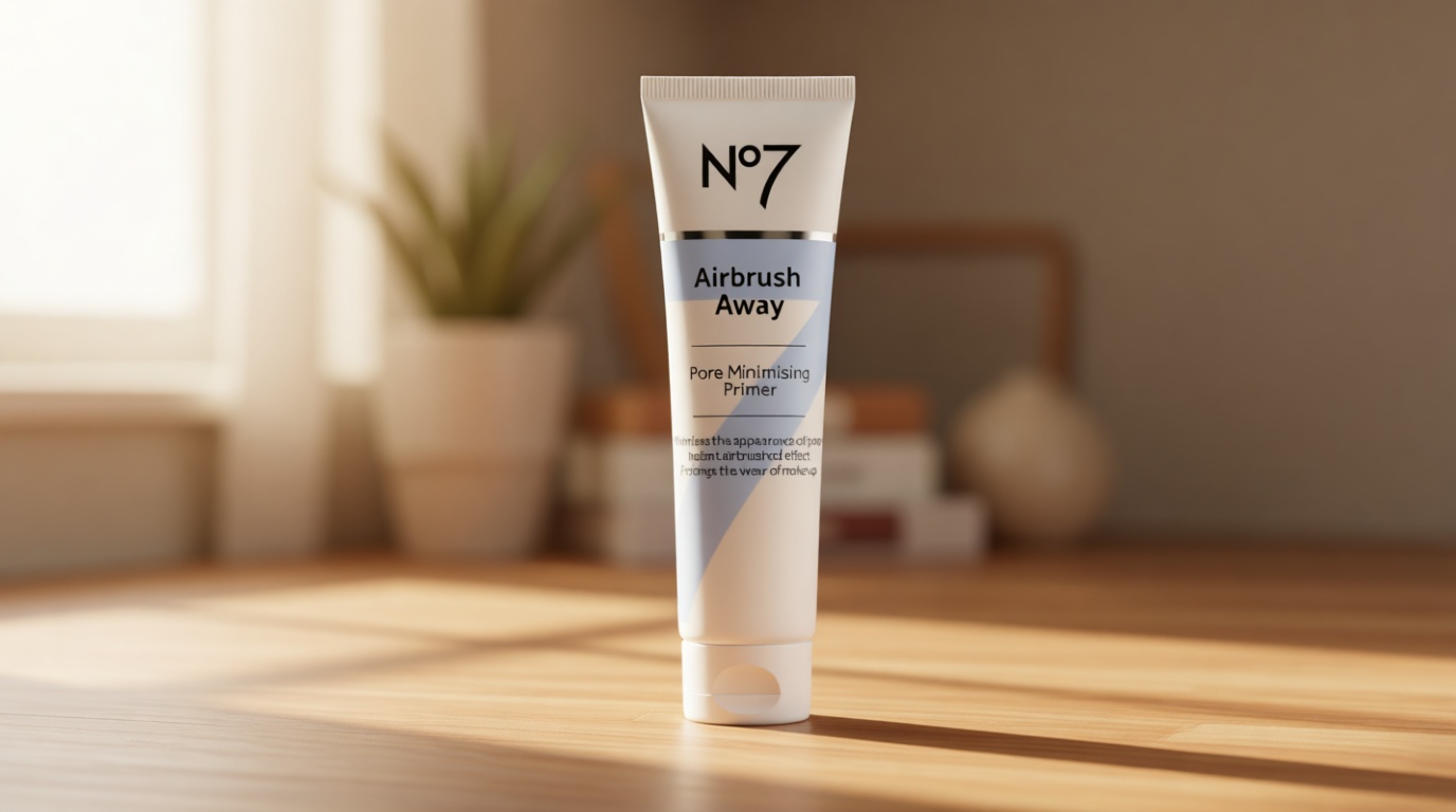 No7 Airbrush Away Pore Minimizing Facial Primer - Lightweight, Matte Primer & Pore Minimizer for Face - Makeup for Oily Skin (30ml)