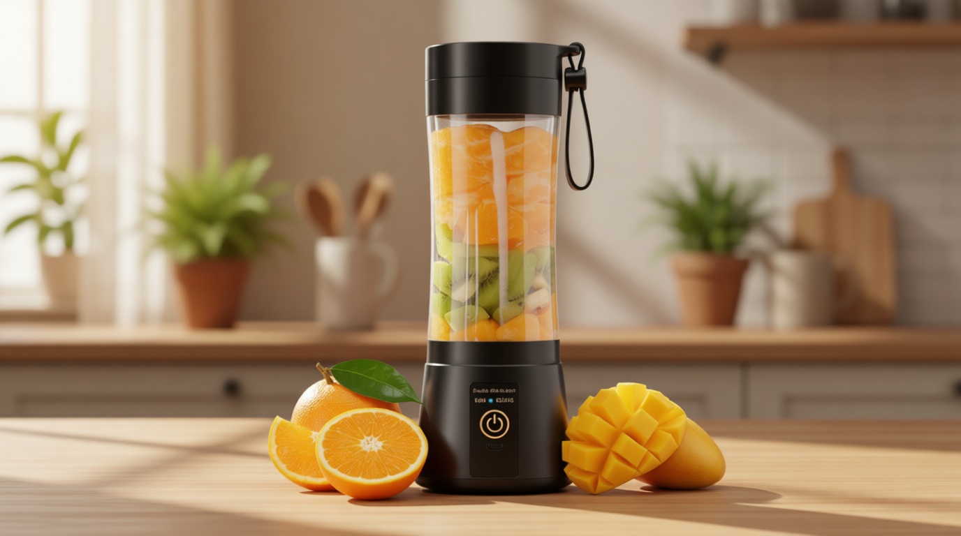 Portable Blender for Smoothies & Shakes - Cordless Personal Size Mini Blender with BAP Free Juice Cup, USB Rechargeable Suit for Sports/Picnic
