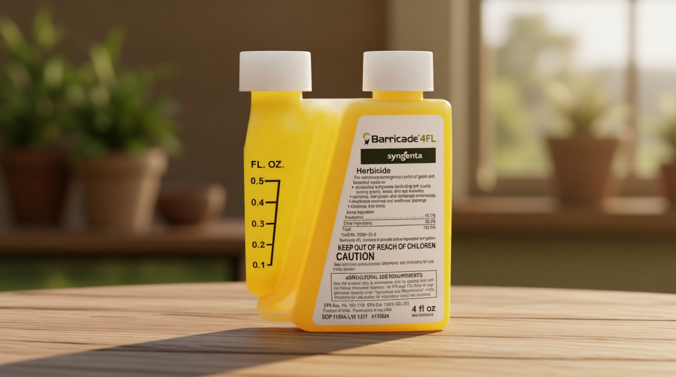 Barricade 4FL Herbicide Concentrate - Preemergent Weed Control - Long Lasting Broadleaf Weed Prevention for Lawns, Turf Grass, Ornamentals, and More, 4 Fl Oz