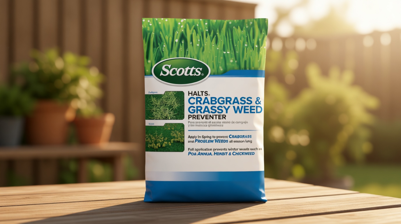 Scotts Halts Crabgrass & Grassy Weed Preventer - Pre-Emergent Weed Killer for Lawns, For Up To 10,000 sq. ft. of Lawn Care, 20.12 lbs.