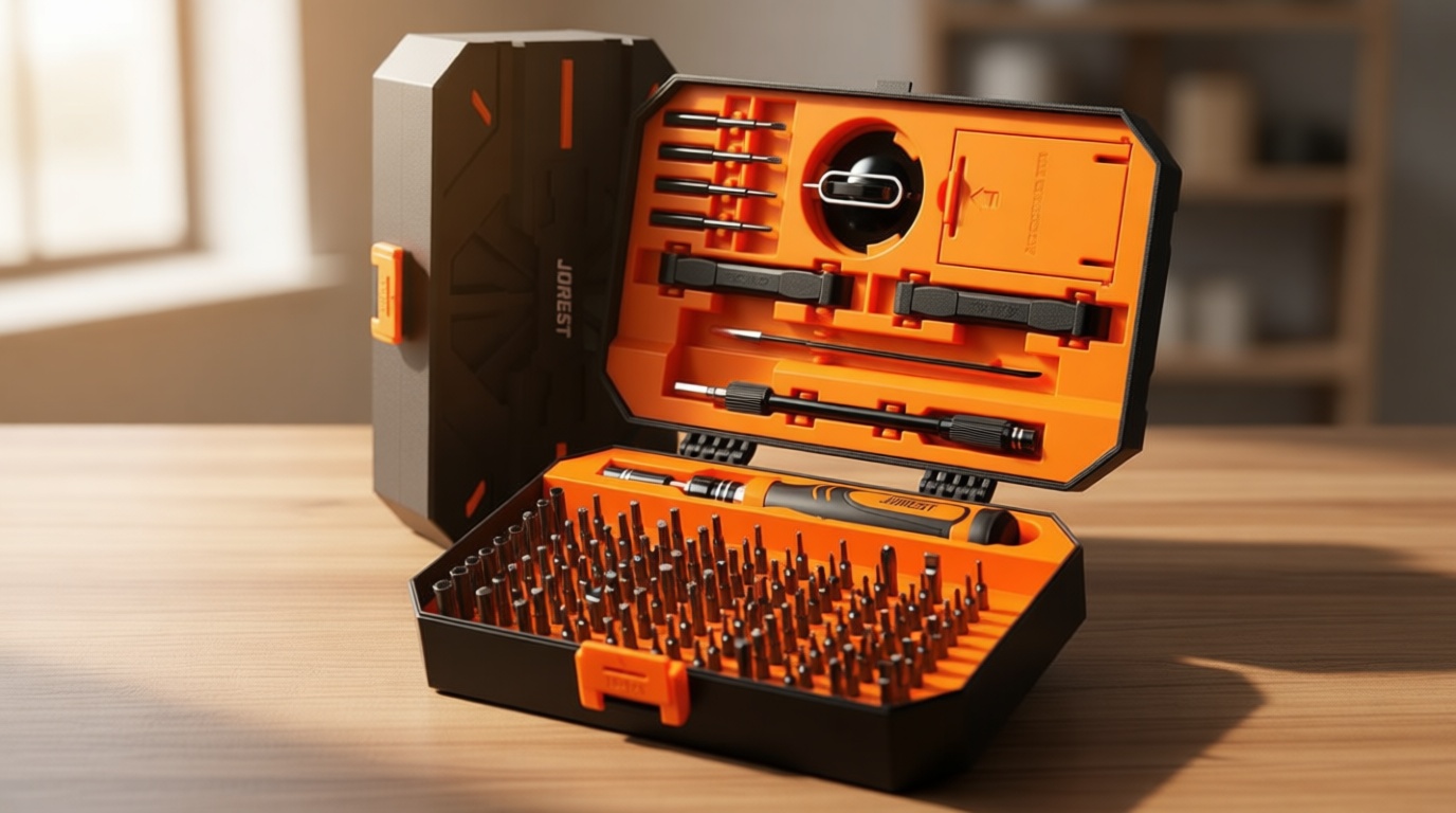 JOREST 115 in 1 Small Precision Screwdriver Set, Tool Gifts for Men, Magnetic Repair Tool Kit for PC, Laptop, Computer, iPhone, Macbook, Jewelers, PS5, Xbox, Switch, Electronics Recycled Claim Standard Blended