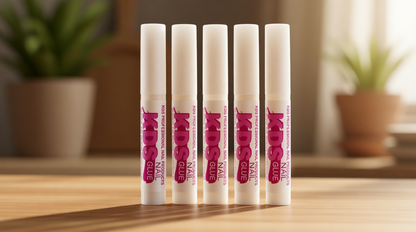 5 pcs KDS Nail Tip Glue - Adhesive Super Bond for Acrylic Nails Tips - 0.07 oz for Each Glue
