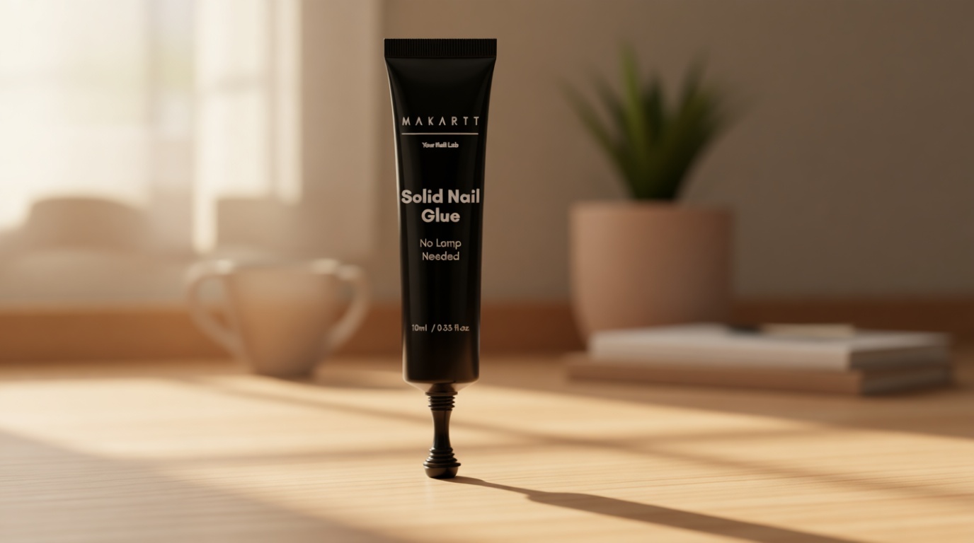 Makartt Hema-Free Semi Solid Nail Glue for Press On Nails, 20s Air Dry No UV Lamp, Super Strong 4+ Weeks Hold, Bubble Free Nail Adhesive for Acrylic Tips DIY Nail Art for Beginners & Salon Nail Techs