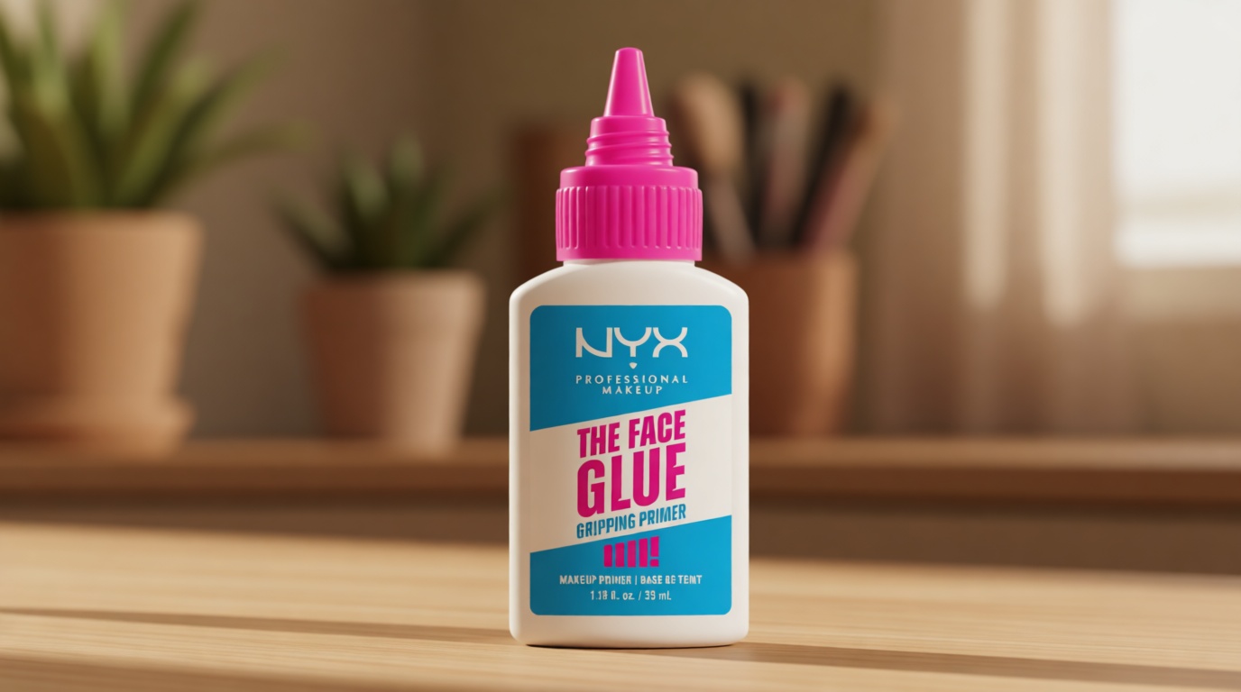 NYX PROFESSIONAL MAKEUP The Face Glue Gripping Primer, Hydrating Makeup Primer with Up To 24HR Wear, Vegan & Cruelty Free