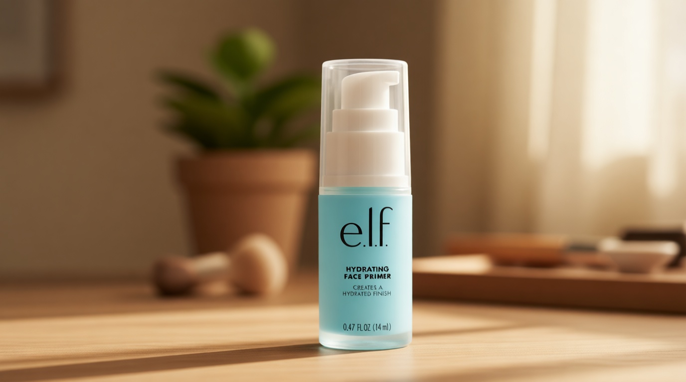 e.l.f. Hydrating Face Primer, Moisturizing Makeup Base, Smooths Pores & Fine Lines, Long-Lasting Wear, Preps Skin for Foundation Application, Small