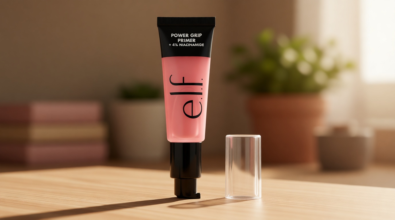 e.l.f. Power Grip Primer + 4% Niacinamide, Gel-Based & Hydrating Face Primer, Evens Skin & Brightens, Grips Makeup, Vegan & Cruelty-Free, 0.8 Fl Oz