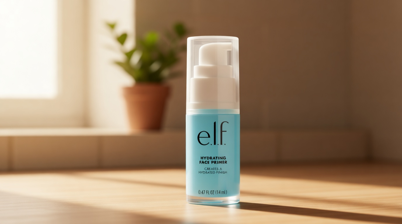 e.l.f. Hydrating Face Primer, Moisturizing Makeup Base, Smooths Pores & Fine Lines, Long-Lasting Wear, Preps Skin for Foundation Application, Small