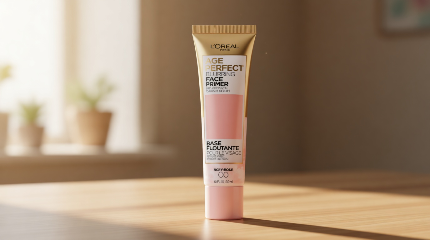 L'Oreal Paris Age Perfect Face Blurring Primer Infused with Caring Serum Smoothes Liners and Pores