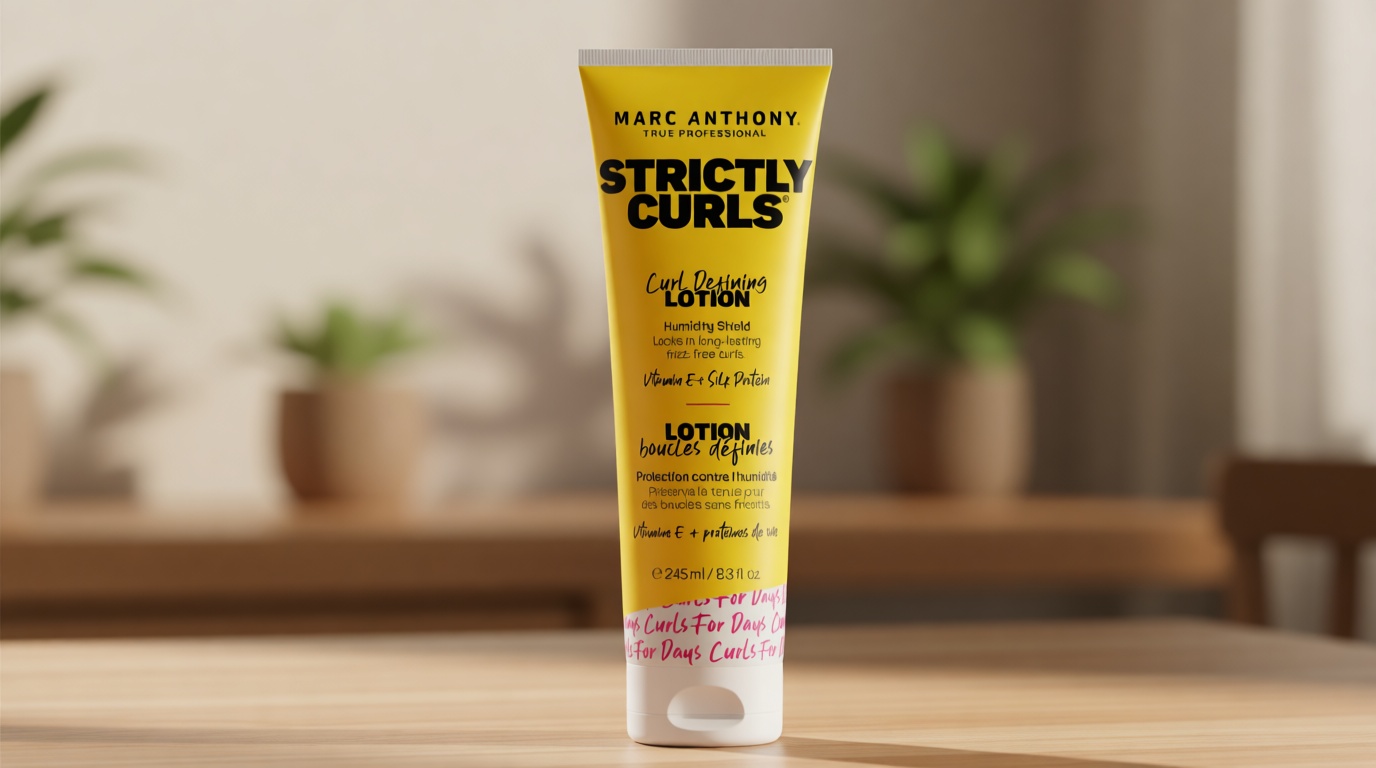 Marc Anthony Curl Defining Hair Styling Lotion for Curly Hair, Strictly Curls - Long Lasting Moisturizing Lightweight Gel for Maximum Curl Definition, Bounce & Shine - Styling Product Reduces Frizz