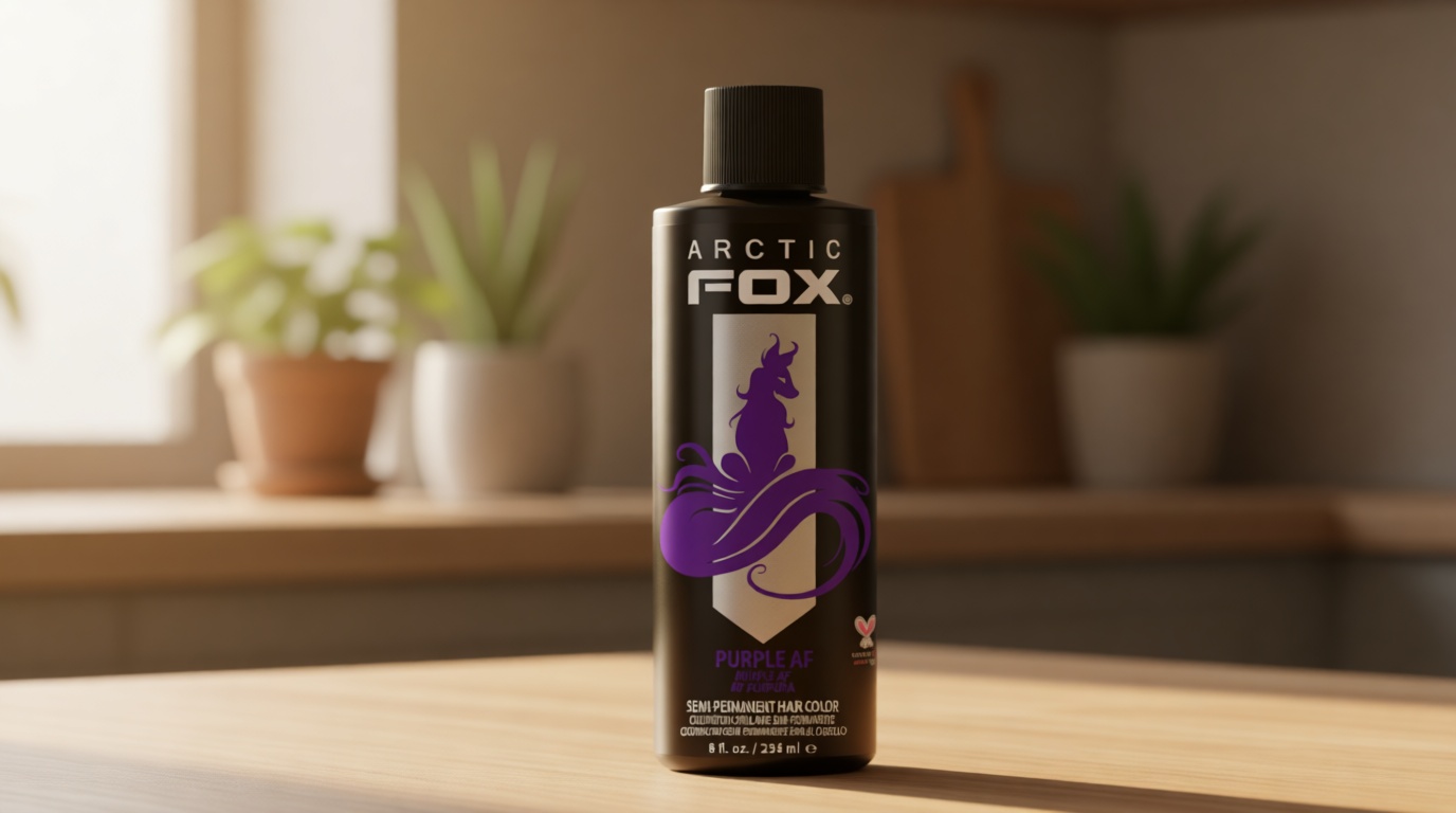 Arctic Fox Semi-Permanent Hair Dye Purple AF - Vegan, Cruelty-Free, Ammonia-Free, Conditioning - 8 Fl Oz