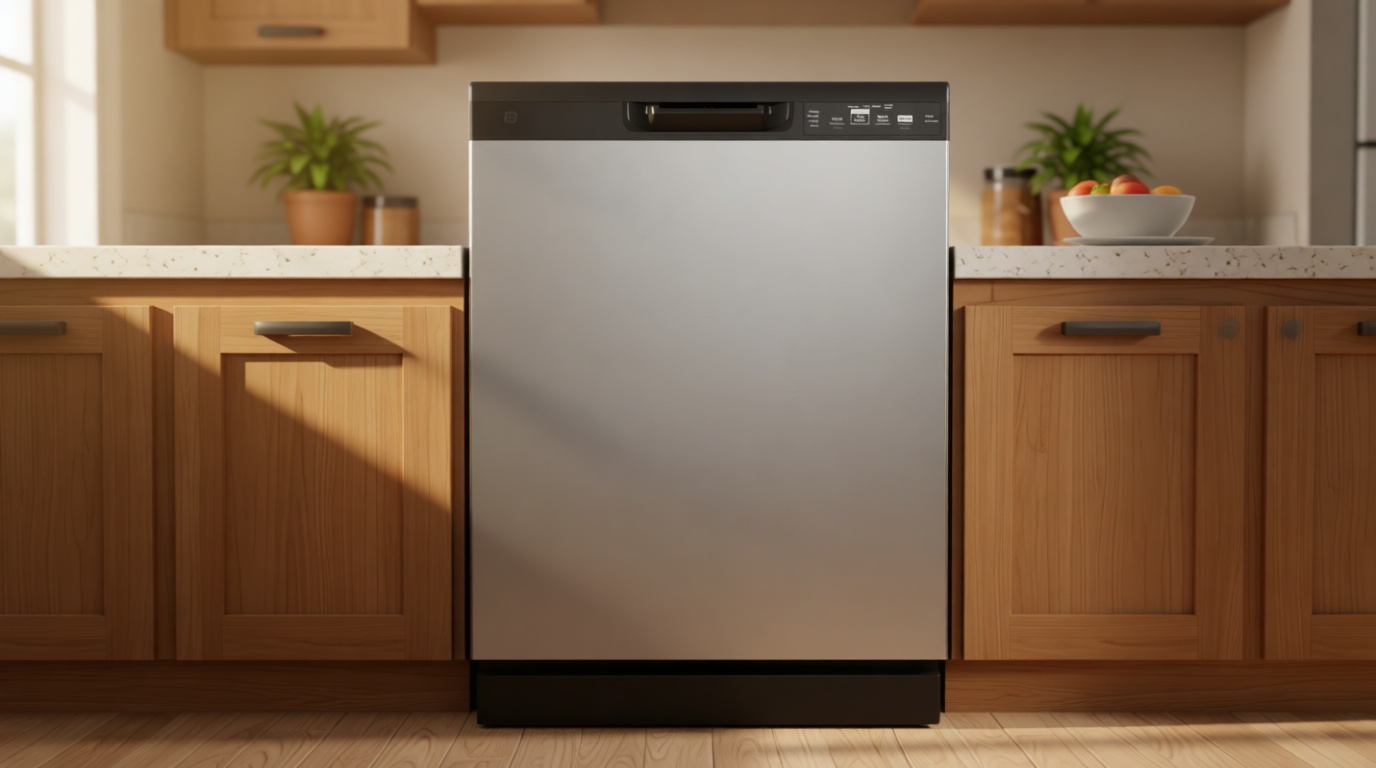 GE GDF535PSRSS 24 in Built in Dishwasher with Front Controls, Stainless Steel