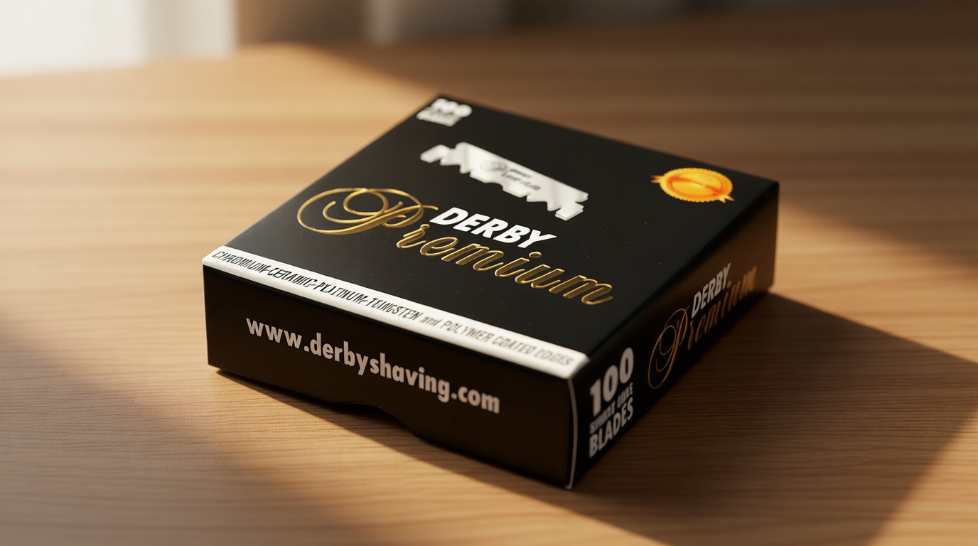 100 "Derby Premium" Single Edge Razor Blades for straight razor