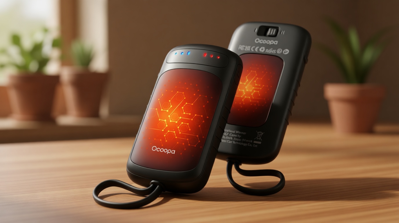 OCOOPA Dual-Sided Hand Warmers Rechargeable 2 Pack, Stocking Stuffers for Men Women Teens Boys Girls, White Elephant Gifts for Adults, Gifts for Men Wp, Heated Gloves Must Have, Hunting Essentials Global Recycled Standard