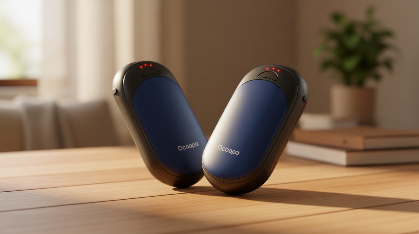 OCOOPA Magnetic Hand Warmers Rechargeable 2 Pack, UL Safety Heat 100-126°F, 3-Settings, Pocket-Sized, Max. 8 Hrs Long Lasting,Great for Raynauds, Golf, Hunting, Camping, Gifts for Men Women, UT3 Lite Global Recycled Standard