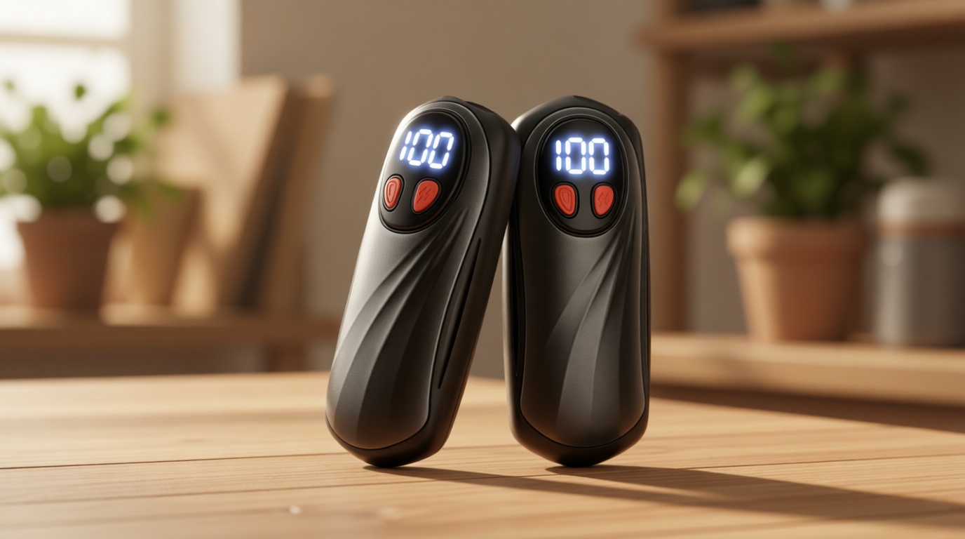 Hand Warmers Rechargeable 2 Pack, 6000mAh Electric Hand Warmers, Silver ClimeCo Certified