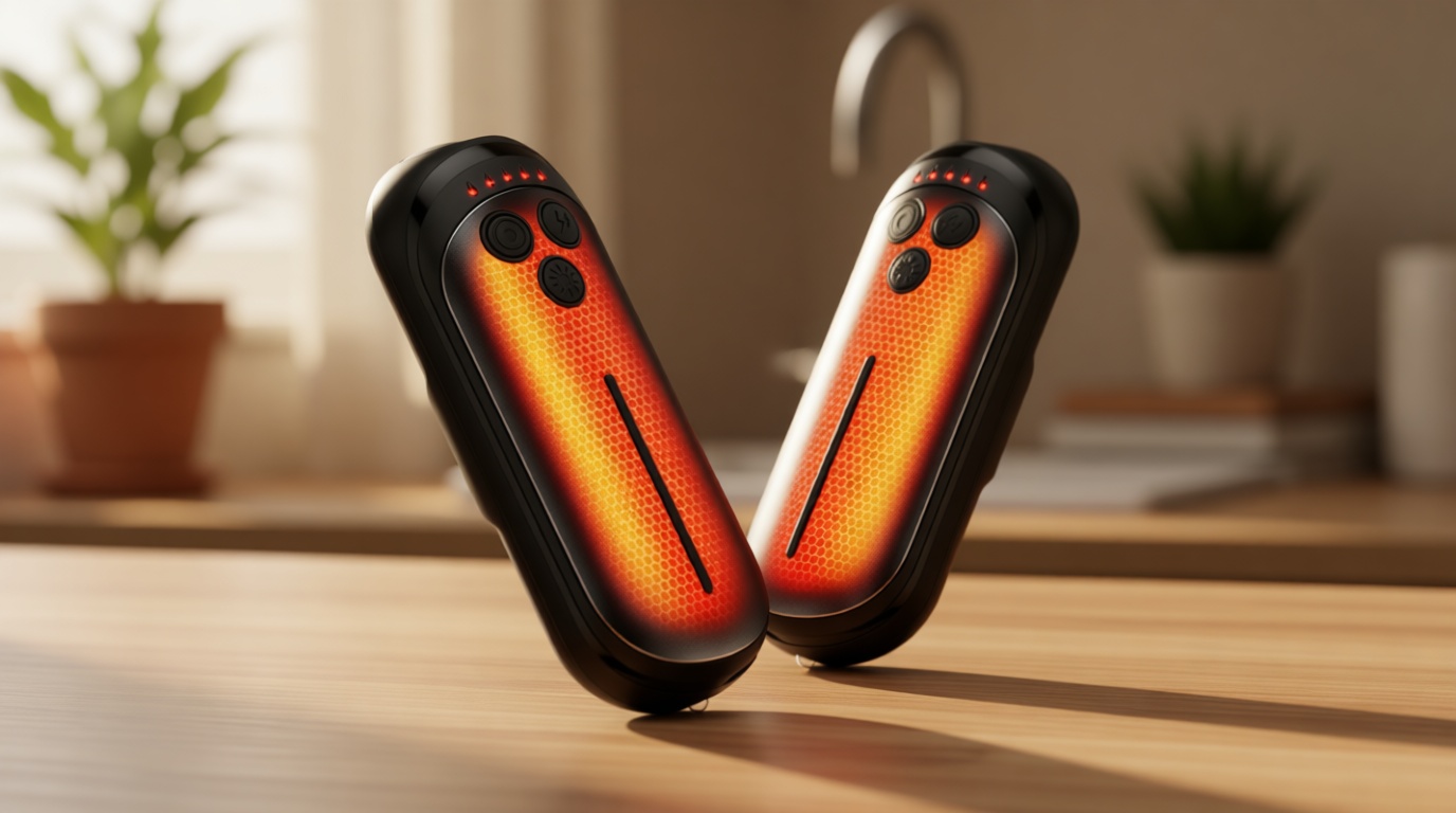 Rechargeable Hand Warmers 2 Pack, 6000mAh Electric Hand Warmer Rechargeable, 2 in 1 Portable Hand Warmers with AI Smart Chips, Outdoor, Hunting, Camping for Family for Christmas