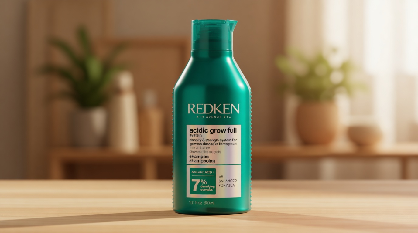 REDKEN Acidic Grow Full System Densifying Shampoo - Lightweight Shampoo for Fuller, Thicker-Looking Hair, Gentle Cleansing & Scalp Moisturizing, With Azelaic Acid