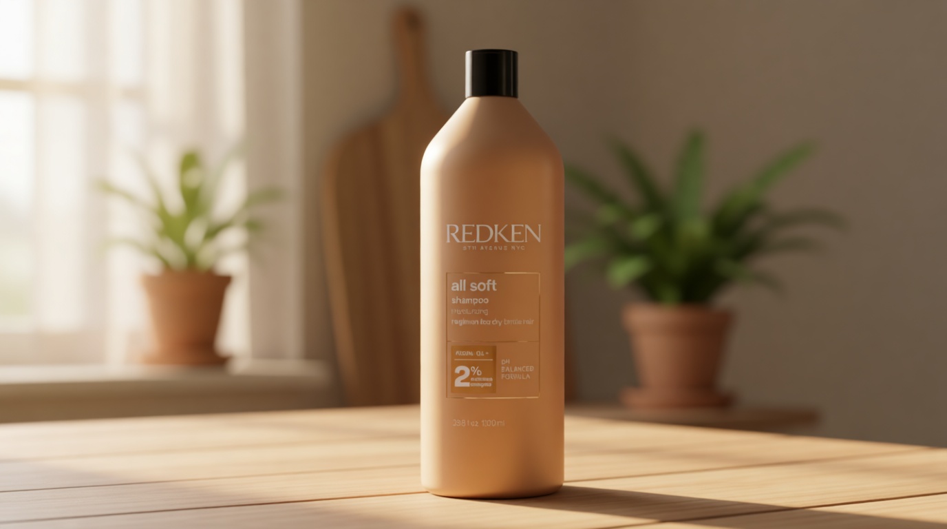 REDKEN All Soft Shampoo - Moisturizes & Hydrates Dry, Brittle Hair, Gently Cleanses and Softens, With Argan Oil, Safe For Color-Treated Hair Cradle to Cradle Certified