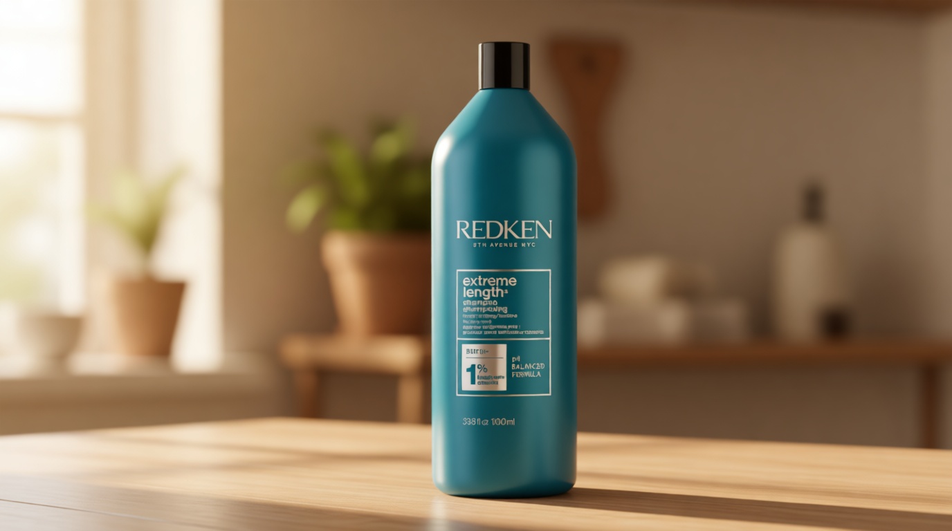 REDKEN Extreme Length Biotin Shampoo For Longer Hair – Promotes Healthy Hair Growth, Strengthens Damaged Hair, Prevents Hair Breakage, Infused With Biotin ​ Cradle to Cradle Certified