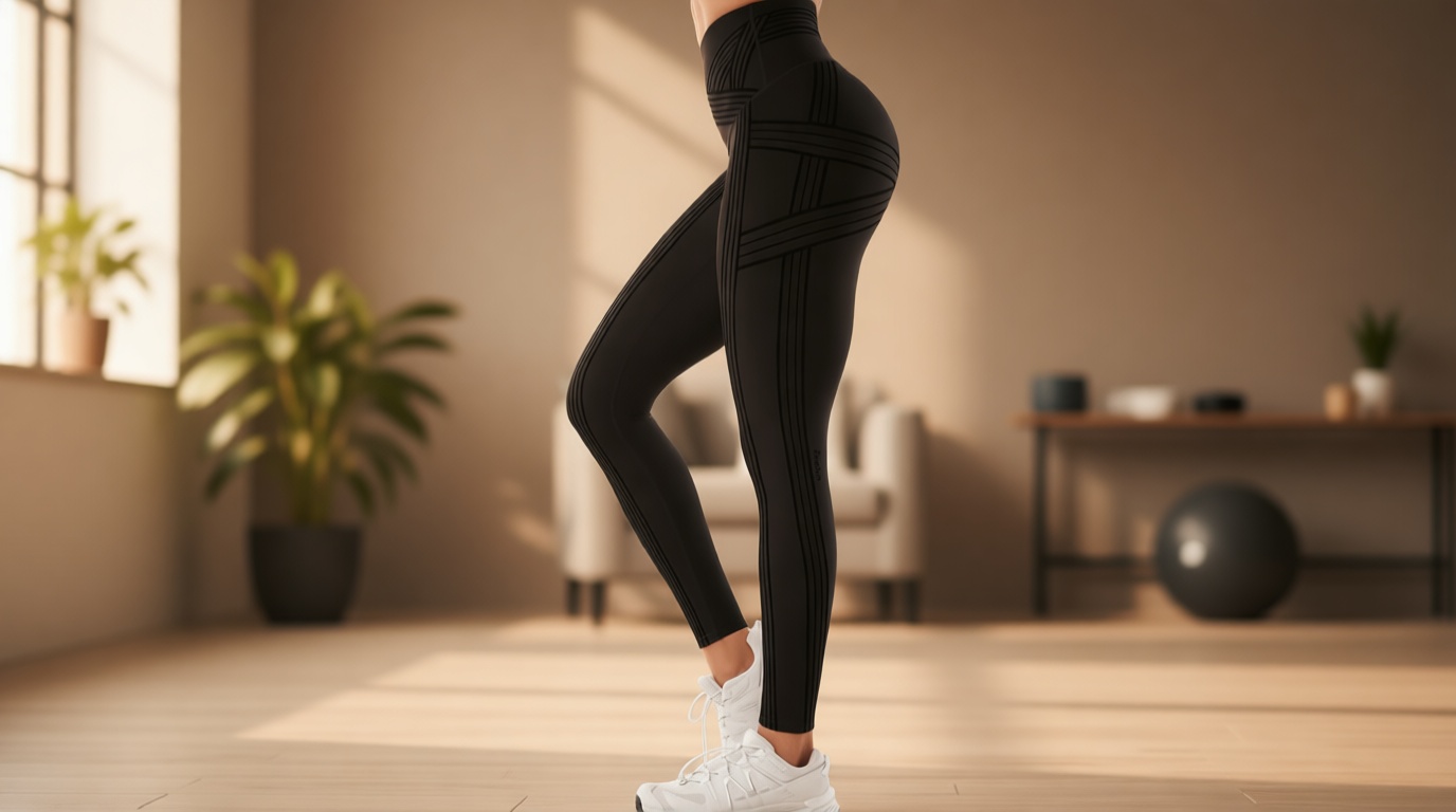 Fanka Powerband Resistance Leggings for Women,High Compression Workout Leggings with Built-in Resistance Bands