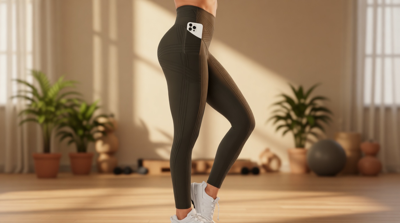 Fanka Powerband Resistance Leggings for Women,High Compression Workout Leggings with Built-in Resistance Bands