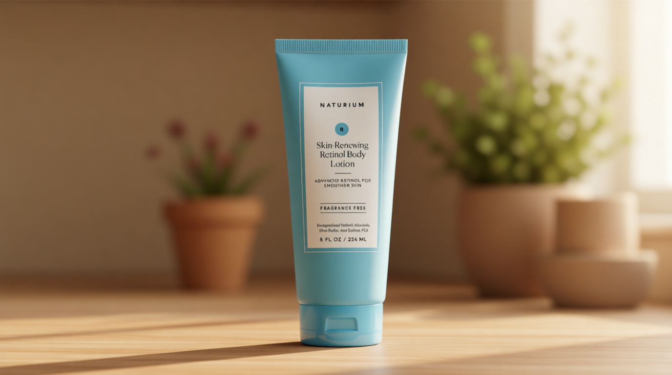 Naturium Skin-Renewing Retinol Body Lotion, Advanced Firming Anti-Aging Skin Care, with Encapsulated Retinol & Shea Butter, 8 oz