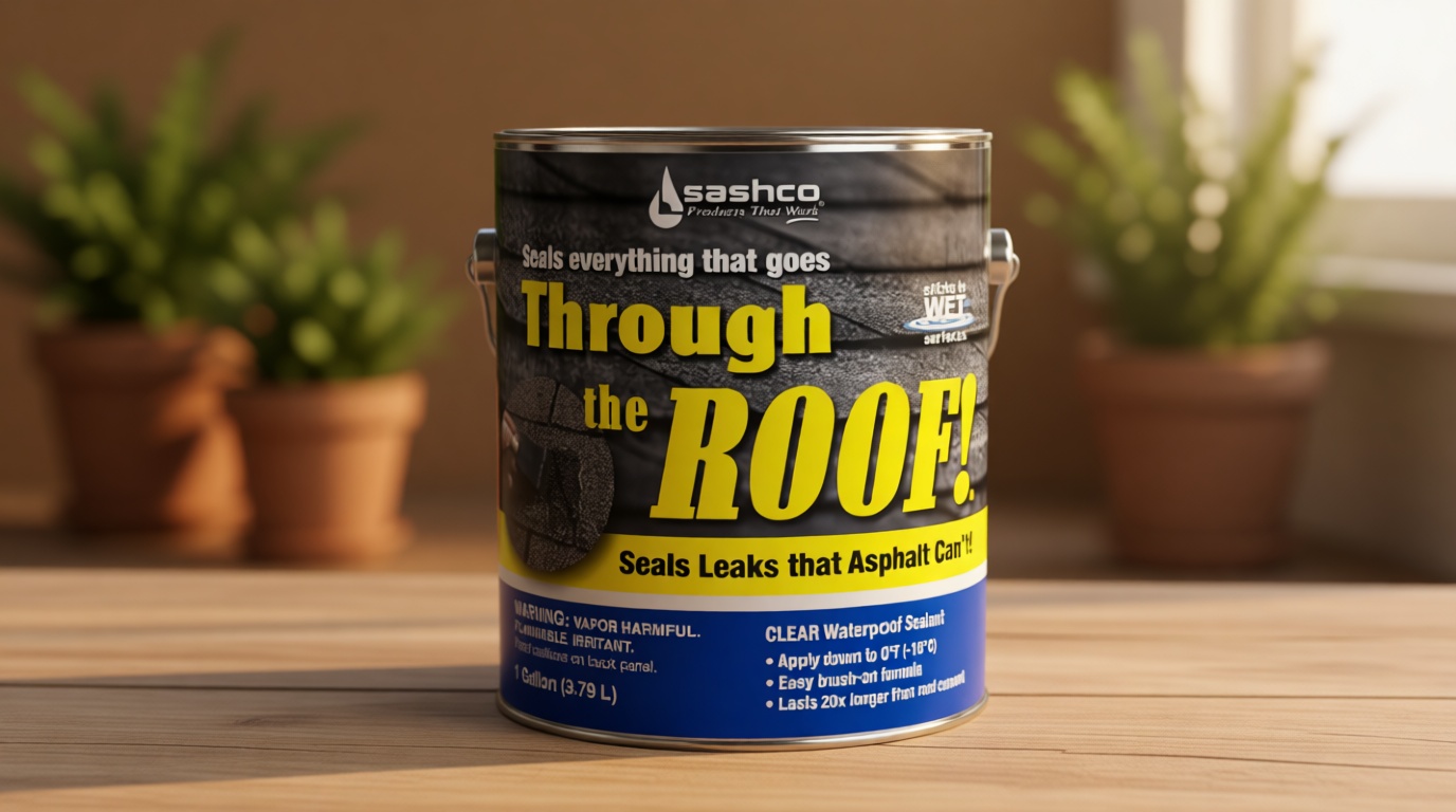 Sashco 14004 Gallon Clear Roof Sealant