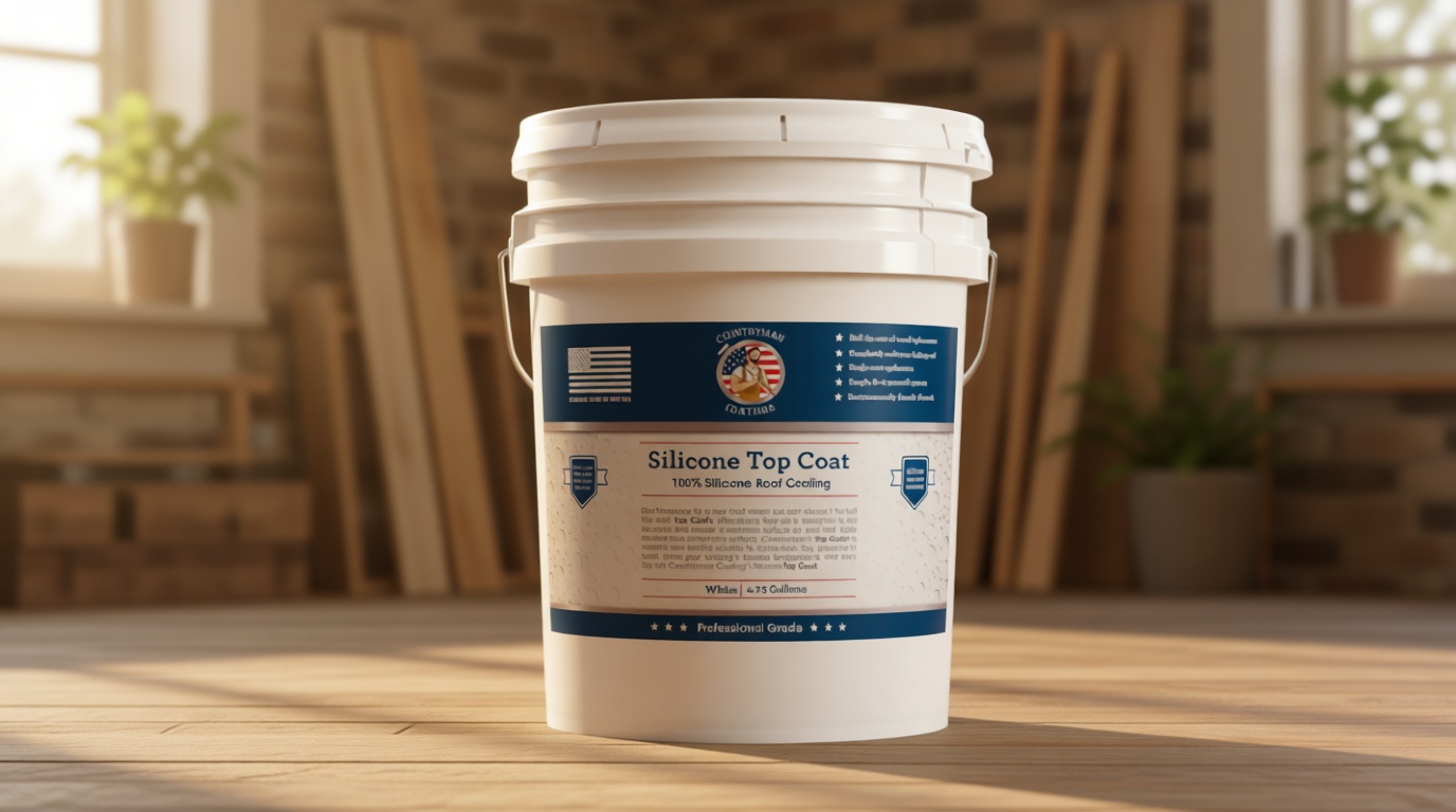 100% Silicone Roof Coating for RVs, Campers & Flat Roofs - Waterproof Seal for Leaks, Cracks & Seams - Ponding Water Resistant - 4.75 Gallon White