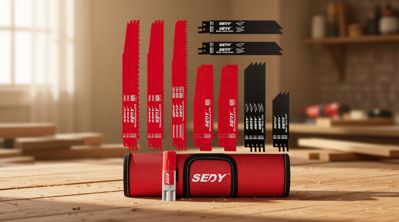 36-Piece Ultimate Reciprocating Saw Blade Set - Premium Saw Blades, Durable Wood & Metal Cutting Blades with Storage Pouch, Long-Lasting Pruning Blades