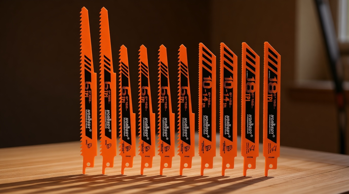 HORUSDY 10-Piece Reciprocating Saw Blades Set - Professional Sawzall Blades for Wood, Metal, Drywall & Plastic - High Carbon Steel Pruning Saw Blades - Compatible with DeWalt, Milwaukee & More