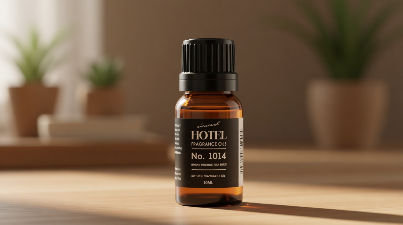 AirScent Hotel Diffuser Oil No. 1014 - The Iconic 5-Star Hotel Coastal Blend - Lemon Bergamot Sea Breeze - 10 mL Premium Fragrance Oil for Ultrasonic and Waterless Diffusers and Crafting