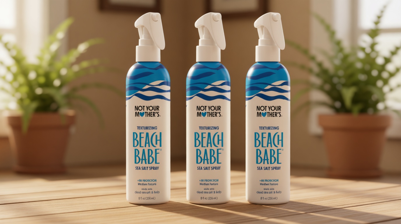 Not Your Mother's Beach Babe Sea Salt Spray (3-Pack) - 8 fl oz - Texturizing Spray for Tousled Hair - Add Texture and Grit to Hair with a Matte Finish