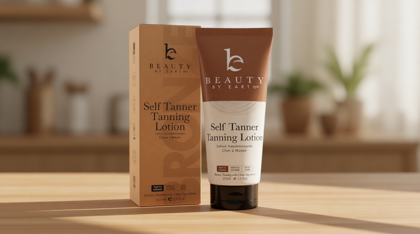 Tanning Lotion Self Tanner - USA Made with Natural and Organic Ingredients Non Toxic Sunless Browning Lotion, Best Gradual Tanner for Men and Women, Streak-Free Fake Tan, Fair to Medium