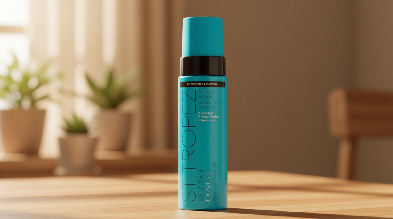 St.Tropez Self Tan Express Mousse, Fast Acting Fake Tan, Develops in 1-3 Hours, Streak-Free Finish, Vegan, Natural & Cruelty Free, 6.7 Fl Oz