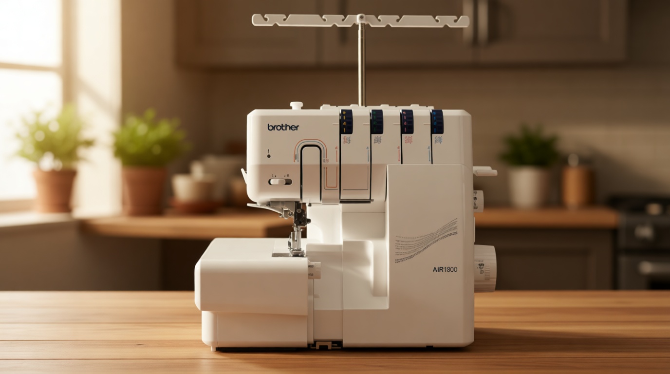 Brother AIR1800 Air Serger with Jet Air Threading, 2/3/4 Thread, LED Lit Work Area