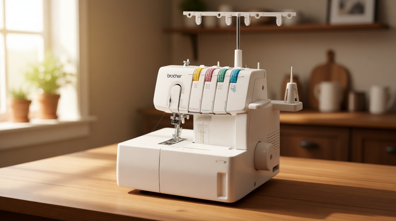 Brother Coverstitch Serger, 2340CV, Sturdy Metal Frame, 1,100 Stitches Per Minute, Trim Trap, Included Snap-on Presser Feet