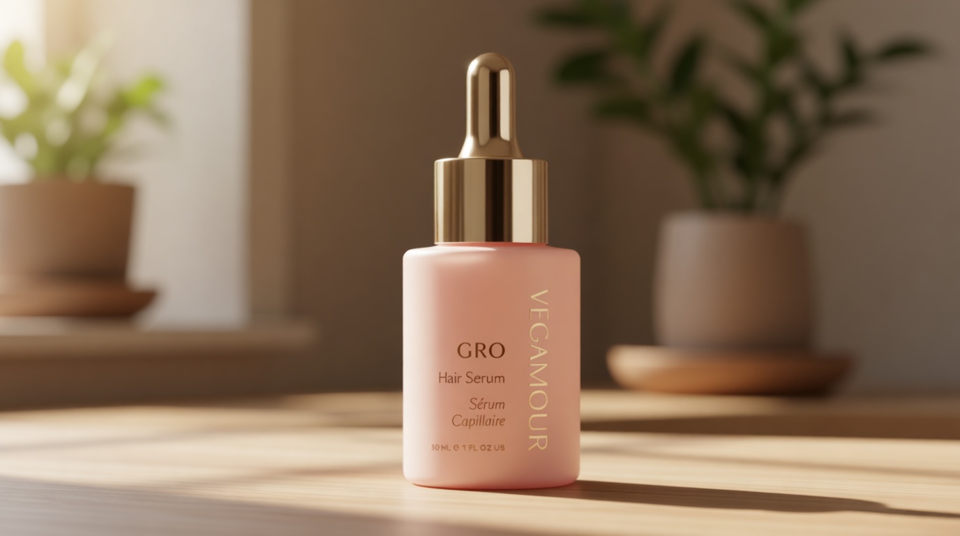 VEGAMOUR GRO Hair Serum for Hair Thinning & Shedding, Thicker Fuller Looking Hair In As Soon As 90 Days, Non Oily, Bergamot Scent, Vegan & Cruelty Free