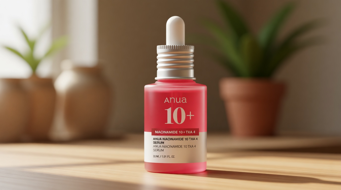 Anua Niacinamide 10 + TXA 4 Serum, Dark Spot Care, Hyaluronic Acid, Tranexamic Acid, Lightweight & Hydrating All-in-One Daily Facial Serum for Glass Skin, Korean Skincare, 1.01 fl.oz