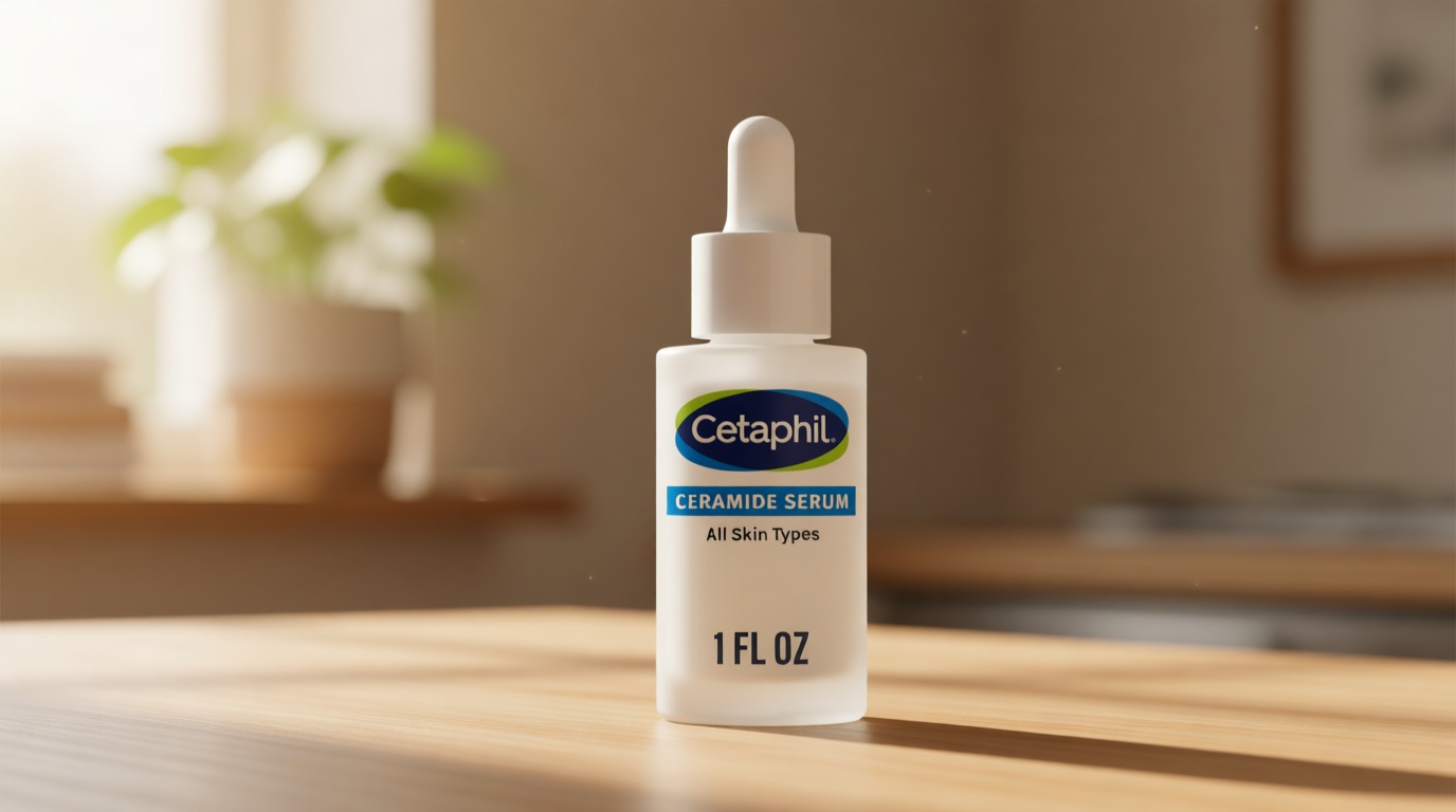 Cetaphil Ceramide Serum, Hydrates and Restores Skin Barrier, Formulated with Ceramides & Centella Asiatica, Designed for Sensitive Skin, Fragrance Free, Dermatologist Tested, 1oz