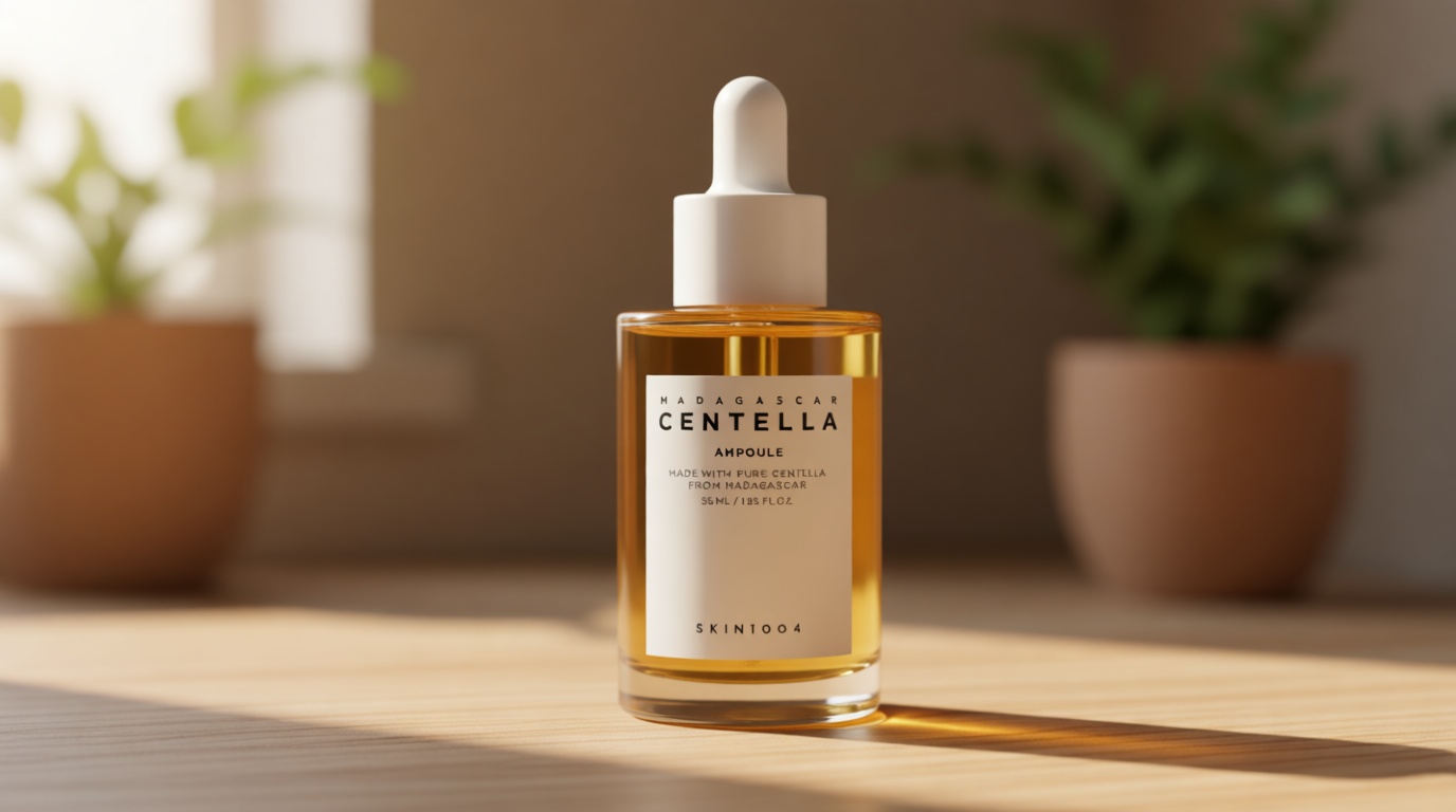 SKIN1004 Madagascar Centella Asiatica Ampoule Facial Serum 1.85 fl.oz, 55ml, Soothes Acne Prone and Sensitive Skin