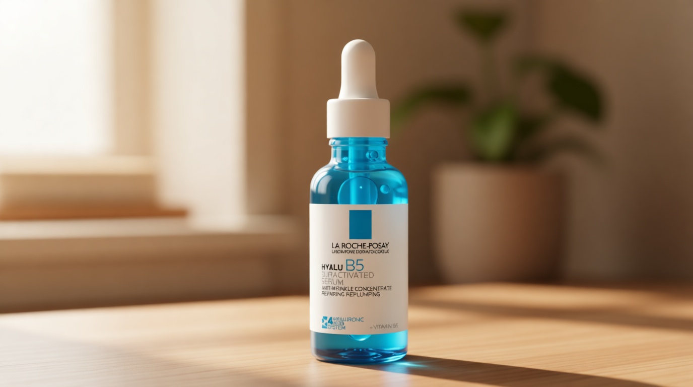 La Roche-Posay Hyalu B5 Pure Hyaluronic Acid Serum for Face, Vitamin B5 + Hyaluronic Acid + Madecassoside, Hydrating Serum Visibly Plumps Skin, Sensitive Skin Safe, Anti Aging, Oil-Free