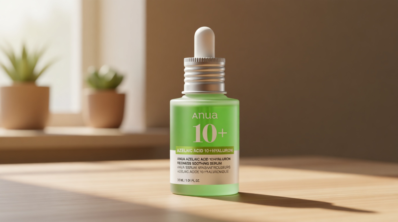 Anua Azelaic Acid 10 Hyaluron Redness Soothing Serum, Facial Serum for Blemish-Prone & Oily-Prone Skin, Lightweight & Hydrating Blemish Care, Hyaluronic Acid, Korean Skincare, 1.01 fl oz.