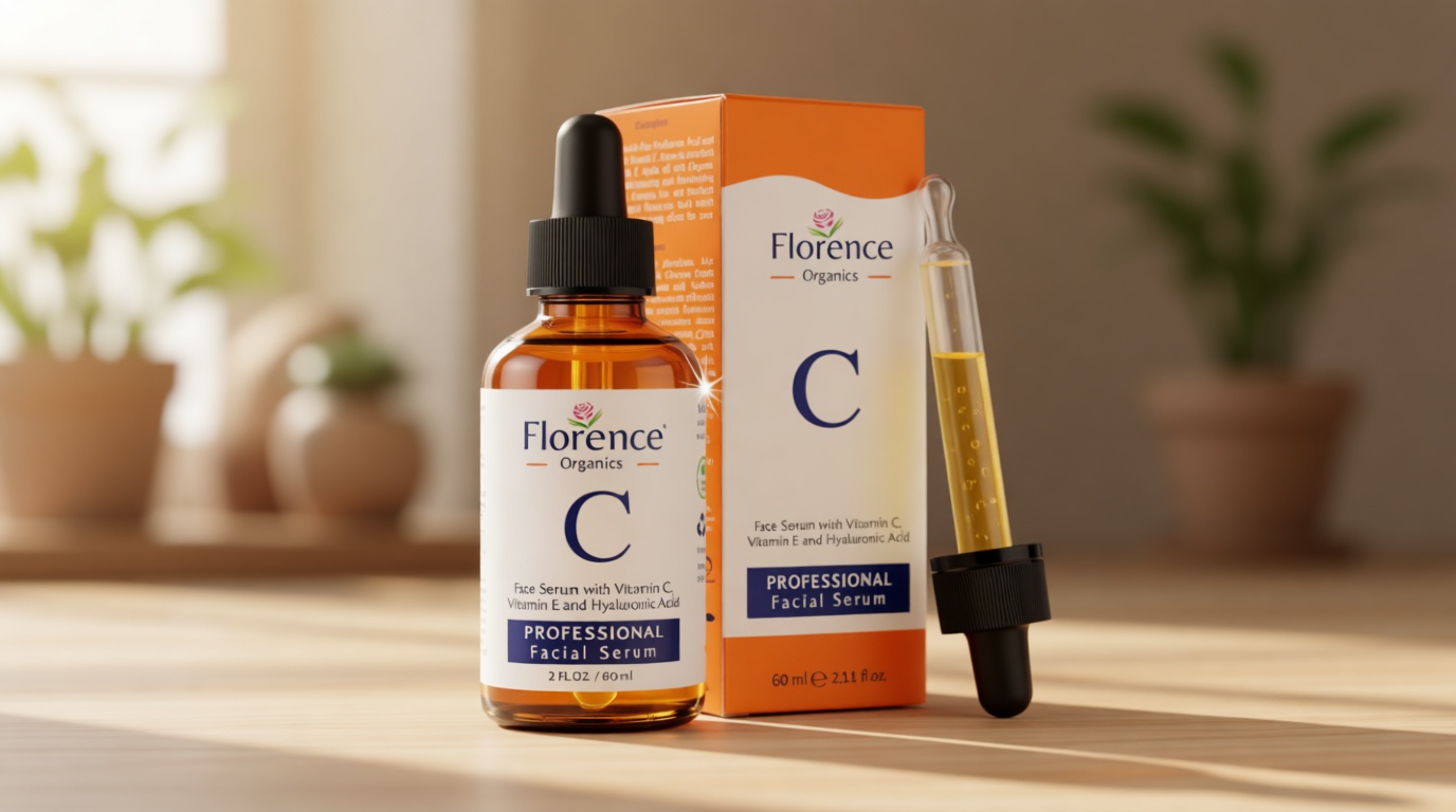 Vitamin C Serum For Face – Anti Aging Face Serum with Vitamin C, Hyaluronic Acid, Vitamin E. Brightening Formula. Improve Appearance of Dark Spots, Tone, Fine Lines & Wrinkles, Glowing Skin 2 Fl Oz Associazione Italiana Agricoltura Biologica