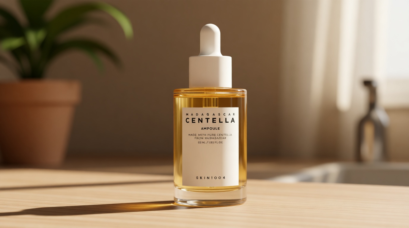 SKIN1004 Madagascar Centella Asiatica Ampoule Facial Serum 1.85 fl.oz, 55ml, Soothes Acne Prone and Sensitive Skin