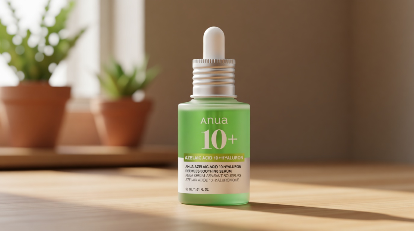 Anua Azelaic Acid 10 Hyaluron Redness Soothing Serum, Facial Serum for Blemish-Prone & Oily-Prone Skin, Lightweight & Hydrating Blemish Care, Hyaluronic Acid, Korean Skincare, 1.01 fl oz.