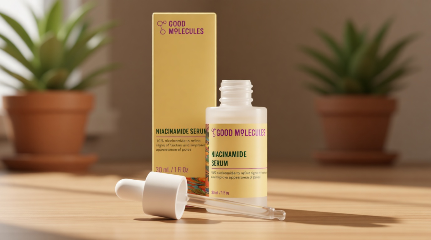 Good Molecules Niacinamide Serum - 10% Niacinamide to Target Blemishes, Nourishment, and Skin Tone - Ultra Hydrating Serum and Brightening Skin Care for Face