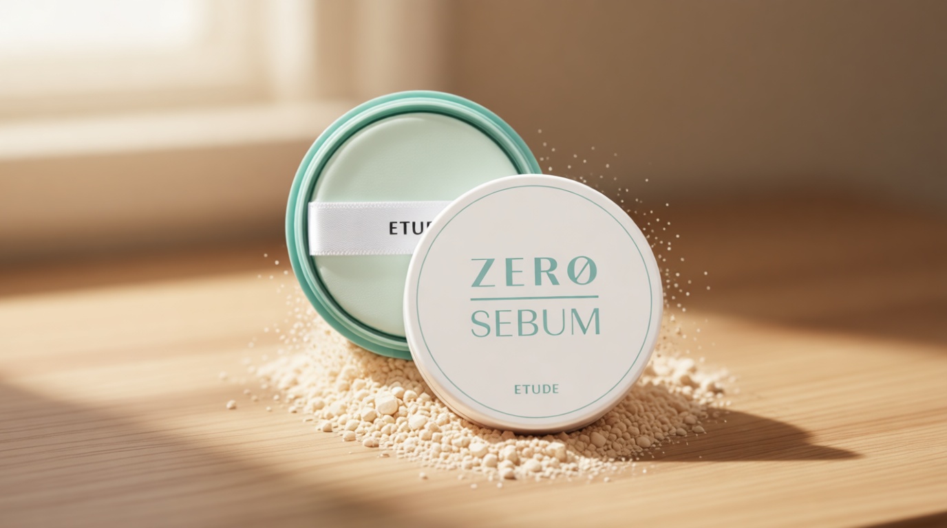ETUDE Zero Sebum Loose Powder for Face | Lightweight Oil Control No Sebum Loose Face Powder with 80% Mineral | Long Lasting Perfect for Coachella & Festival Essentials