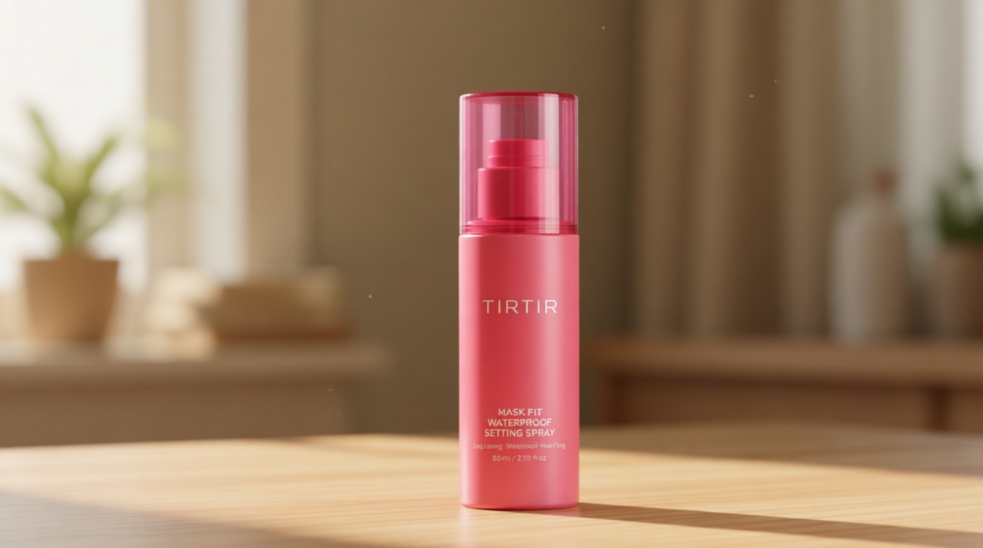 TIRTIR Waterproof Setting Spray – 24 Hour Long Lasting Fix, Sweatproof Water Resistant Makeup Finisher – Ethanol Free, Semi Matte Finish for Oily Skin – Korean Makeup Fixer