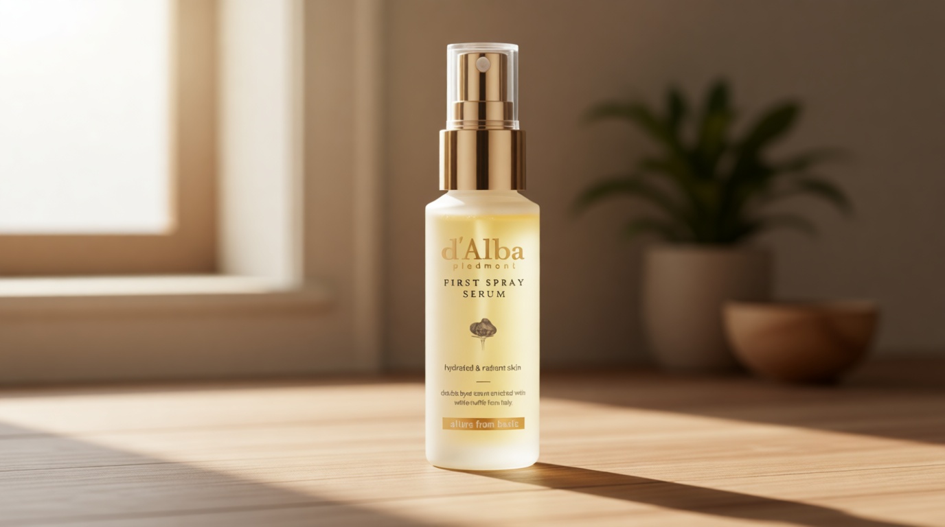 d'alba Piedmont Italian White Truffle First Spray Serum, Vegan Skin Care, Hydrating Face Moisturizer, Glow Serum for Radiant Skin, Non Comedogenic, All In One Mist (1.69 fl oz.)